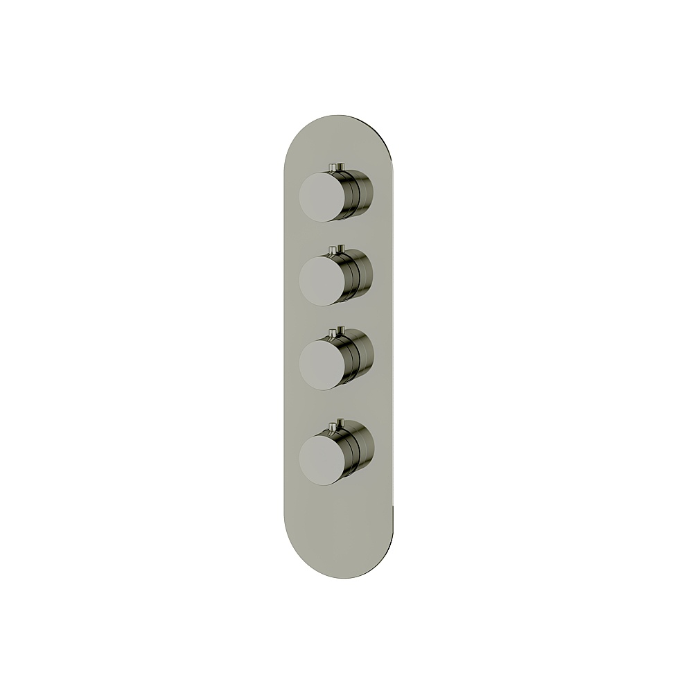 Aquabrass ABSTR3395PN Shower Trims Round Trim Set for T12003 Valve - Polished Nickel