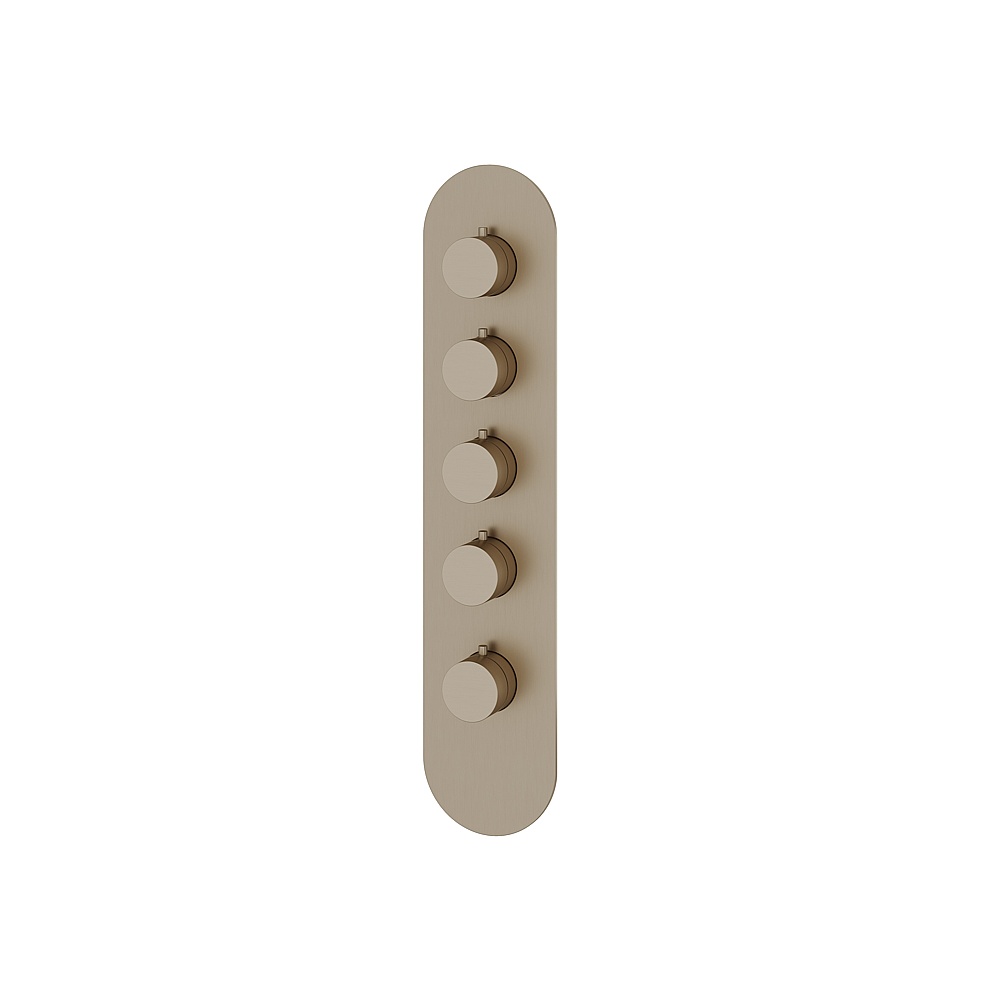 Aquabrass ABSTR3495BN Shower Trims Round Trim Set for T12004 Valve - Brushed Nickel