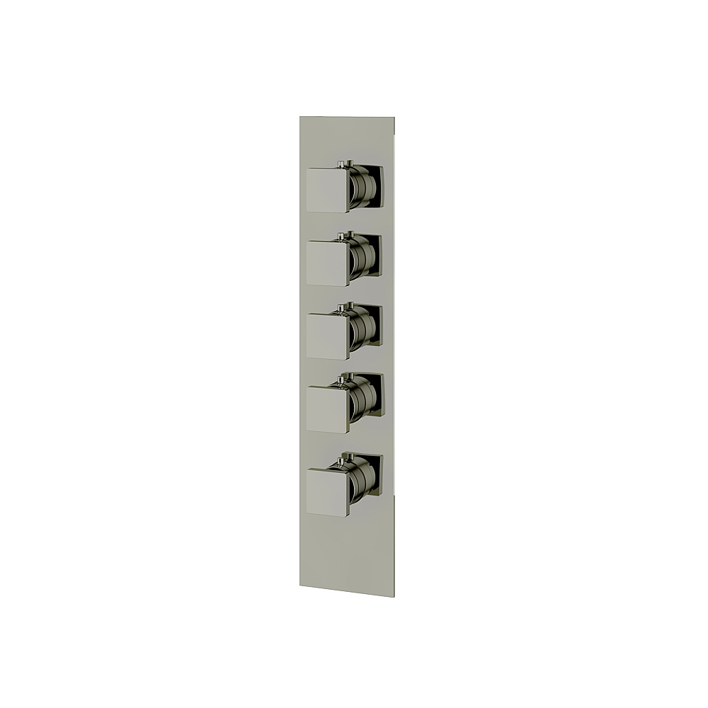 Aquabrass ABSTS3495PN Shower Trims Square Trim Set for T12004 Valve - Polished Nickel