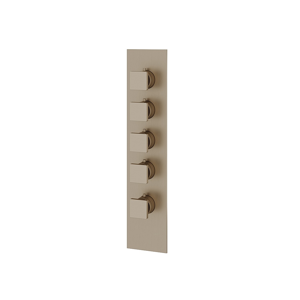 Aquabrass ABSTS3495BN Shower Trims Square Trim Set for T12004 Valve - Brushed Nickel