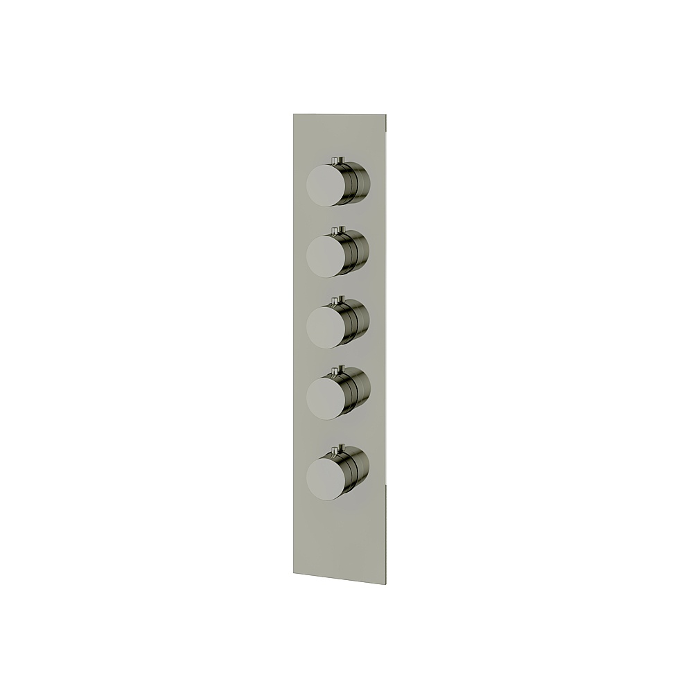 Aquabrass ABSTSR3495PN Shower Trims Square/Round Trim Set for T12004 Valve - Polished Nickel