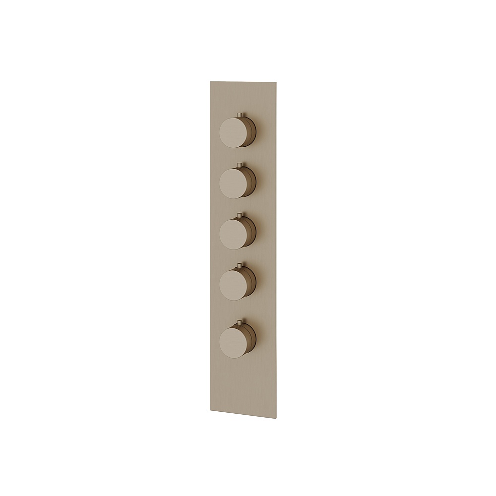 Aquabrass ABSTSR3495BN Shower Trims Square/Round Trim Set for T12004 Valve - Brushed Nickel