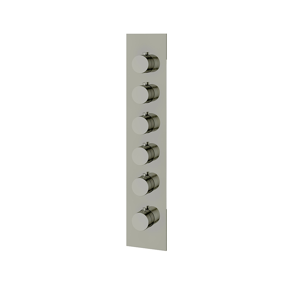 Aquabrass ABSTSR3595PN Shower Trims Square/Round Trim Set for T12005 Valve - Polished Nickel