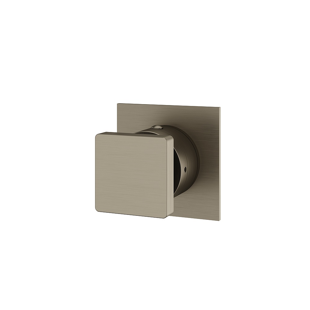 Aquabrass ABSTS0695BBC Shower Trims Square Trim Set for N1206 Valve - Brushed Black Chrome