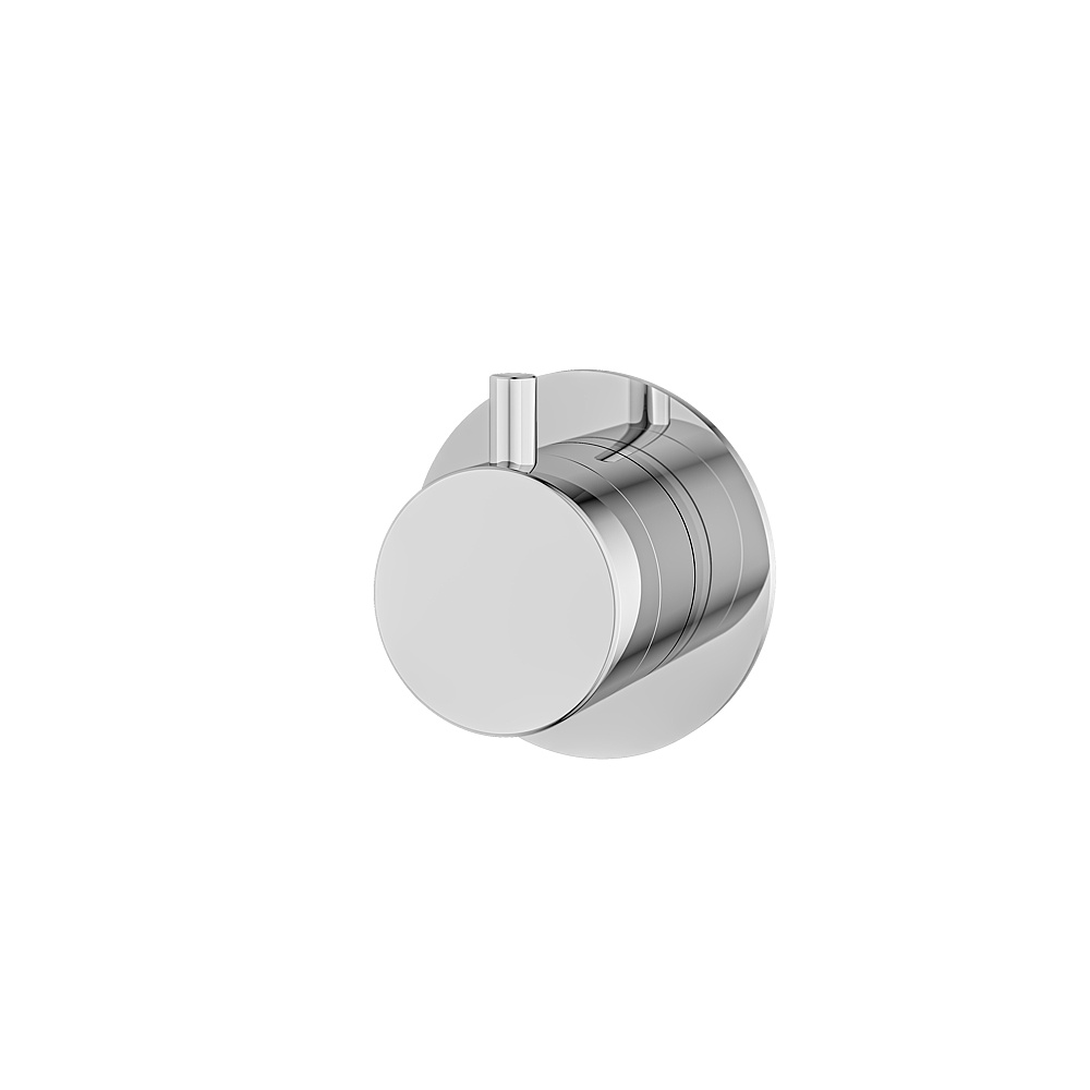 Aquabrass ABST93921PC Shower Trims Round Trim Set 2-Way Shared for 61934 Diverter - Polished Chrome