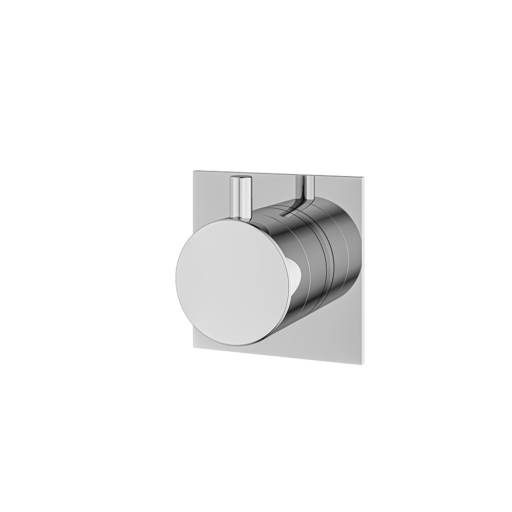 Aquabrass ABST93932PC Shower Trims Square/Round Trim Set 3-Way Shared for 61934 Diverter - Polished Chrome