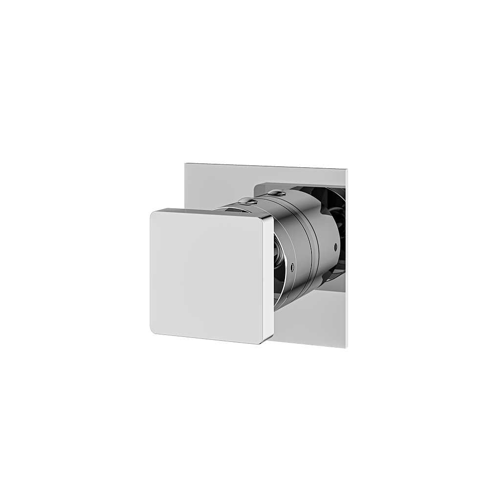 Aquabrass ABST93933PC Shower Trims SquareTrim Set 3-Way Shared -61934 Diverter - Polished Chrome