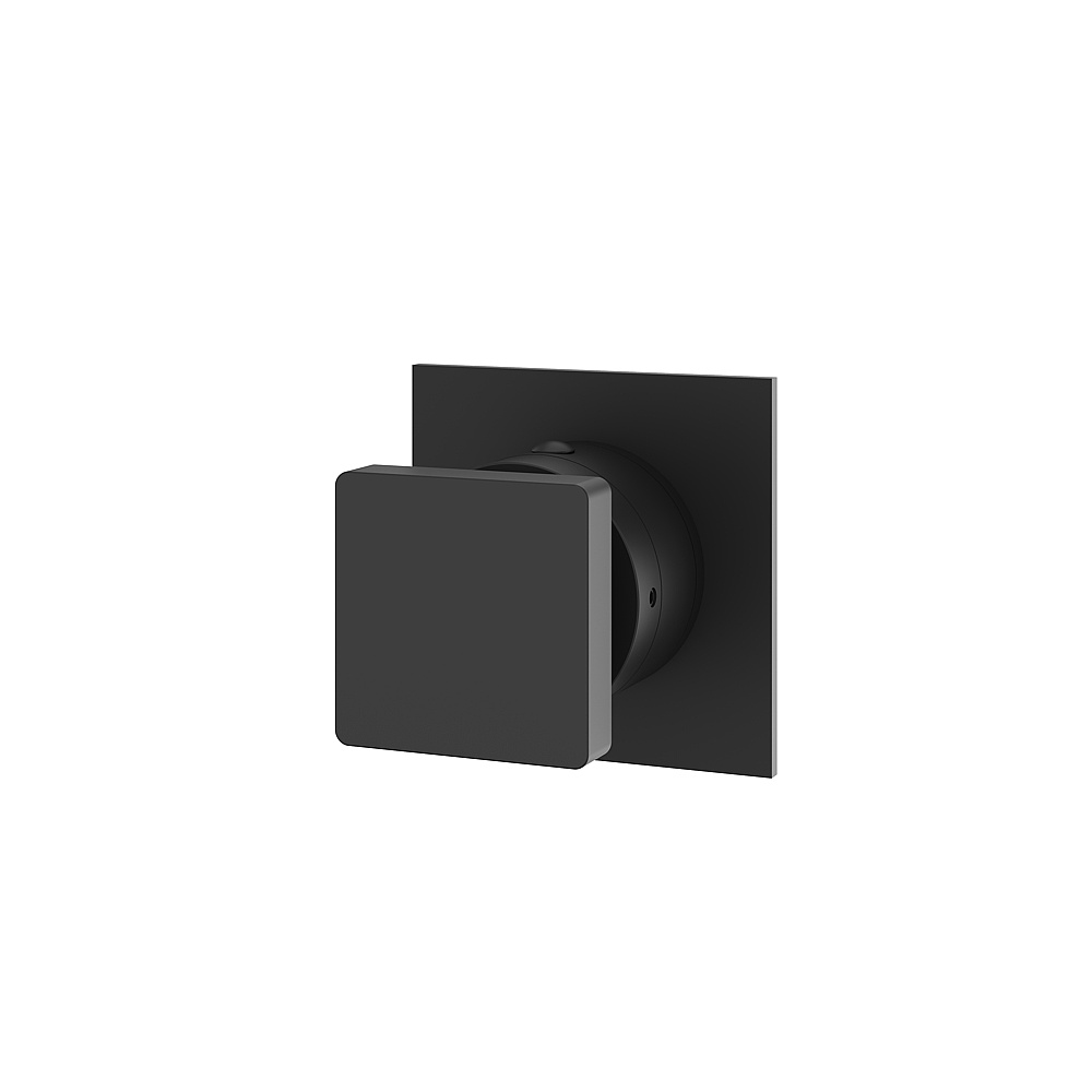 Aquabrass ABST93823BK Shower Trims SquareTrim Set 2-Way Non-Shared for 61934 Diverter - Black