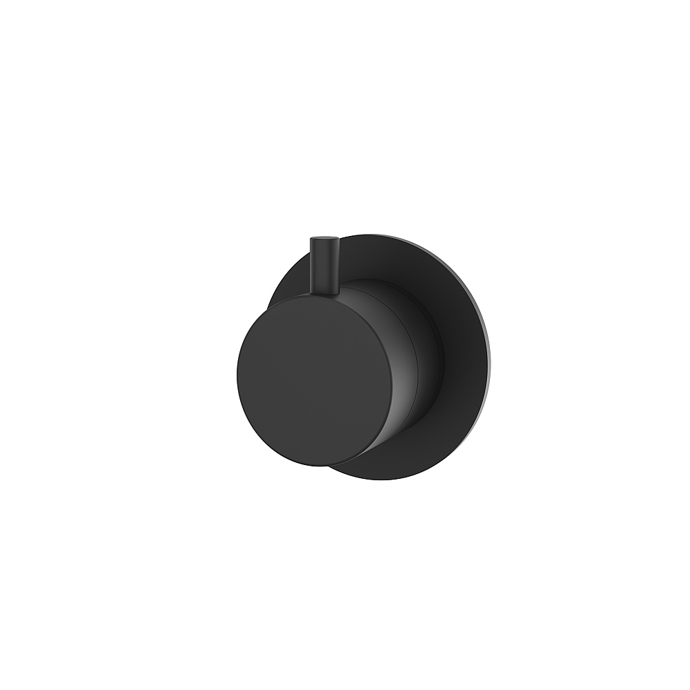 Aquabrass ABST93831BK Shower Trims Round Trim Set 3-Way Non-Shared for 61934 Diverter - Black