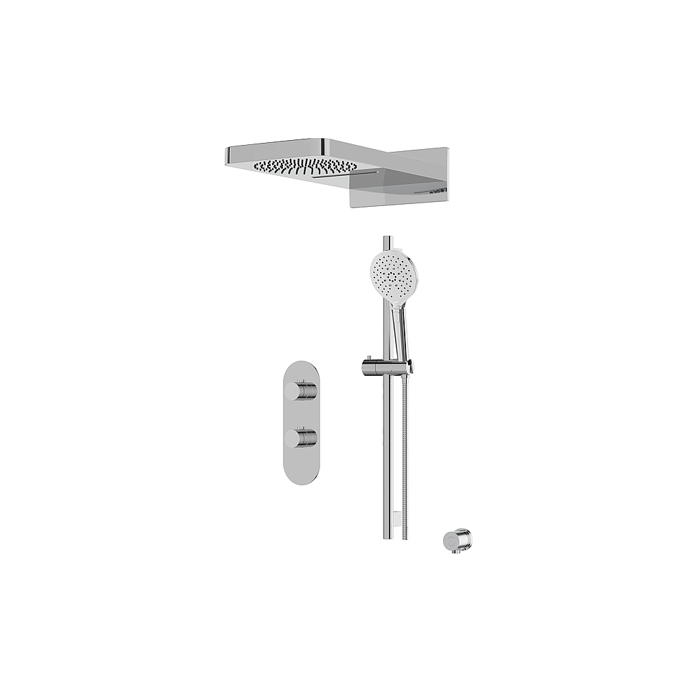 Aquabrass ABSZSHOWERBOX04PC Showerbox Shower Faucet 3-Way Shared - Polished Chrome