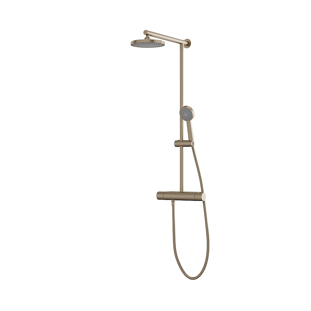 Aquabrass ABFB52635BSS Tekno Shower Column Tekno 1/2" Thermo Shower Column - Brushed Stainless Steel