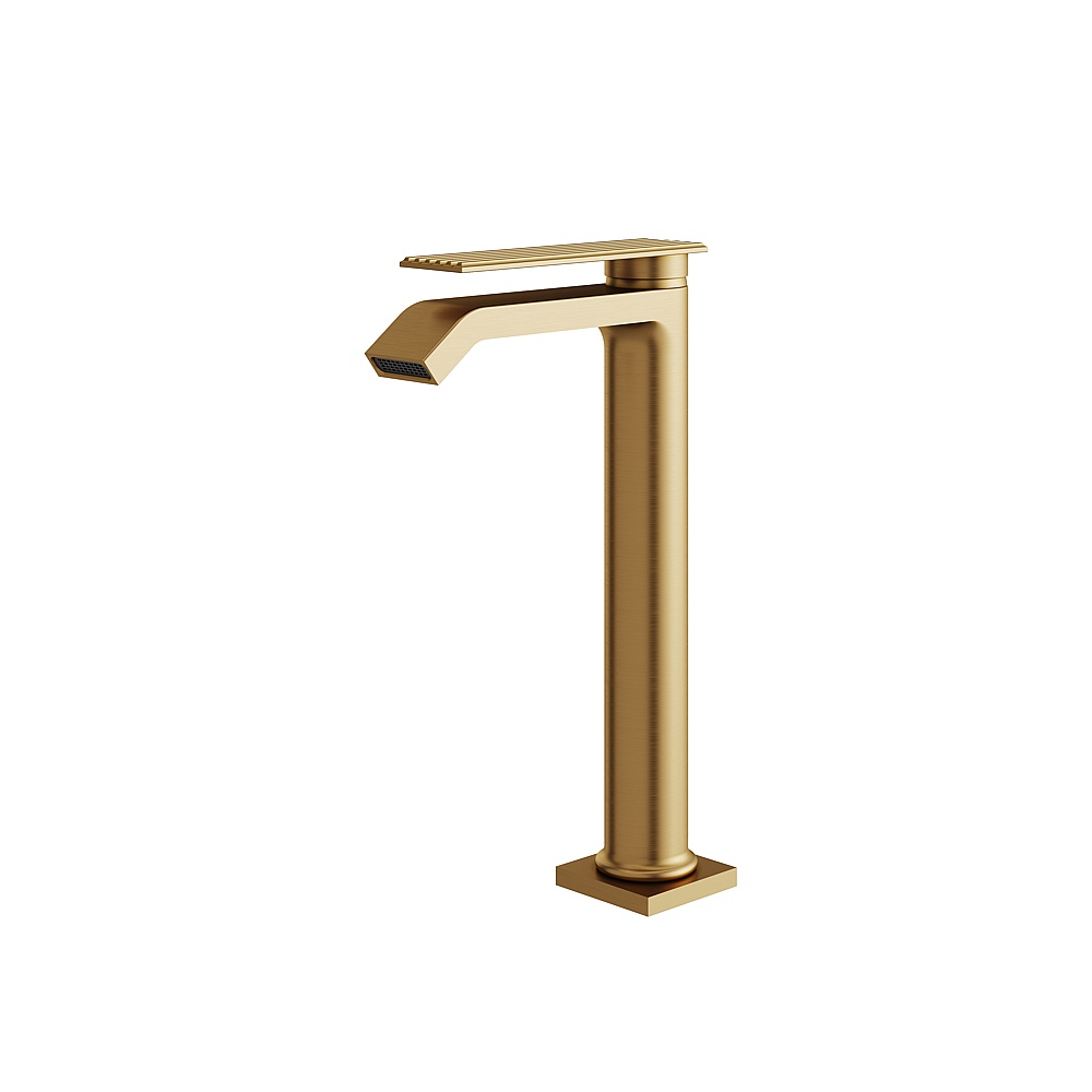 Aquabrass ABFB34120BGD Tosca Tall Single-Hole Lavatory Faucet - Brushed Gold