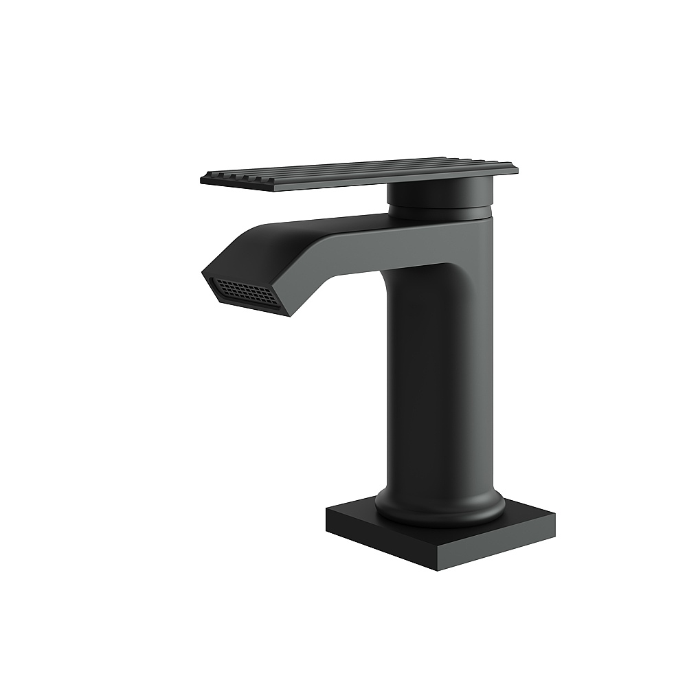 Aquabrass ABFB34144BK Tosca Short Single-Hole Lavatory Faucet - Black