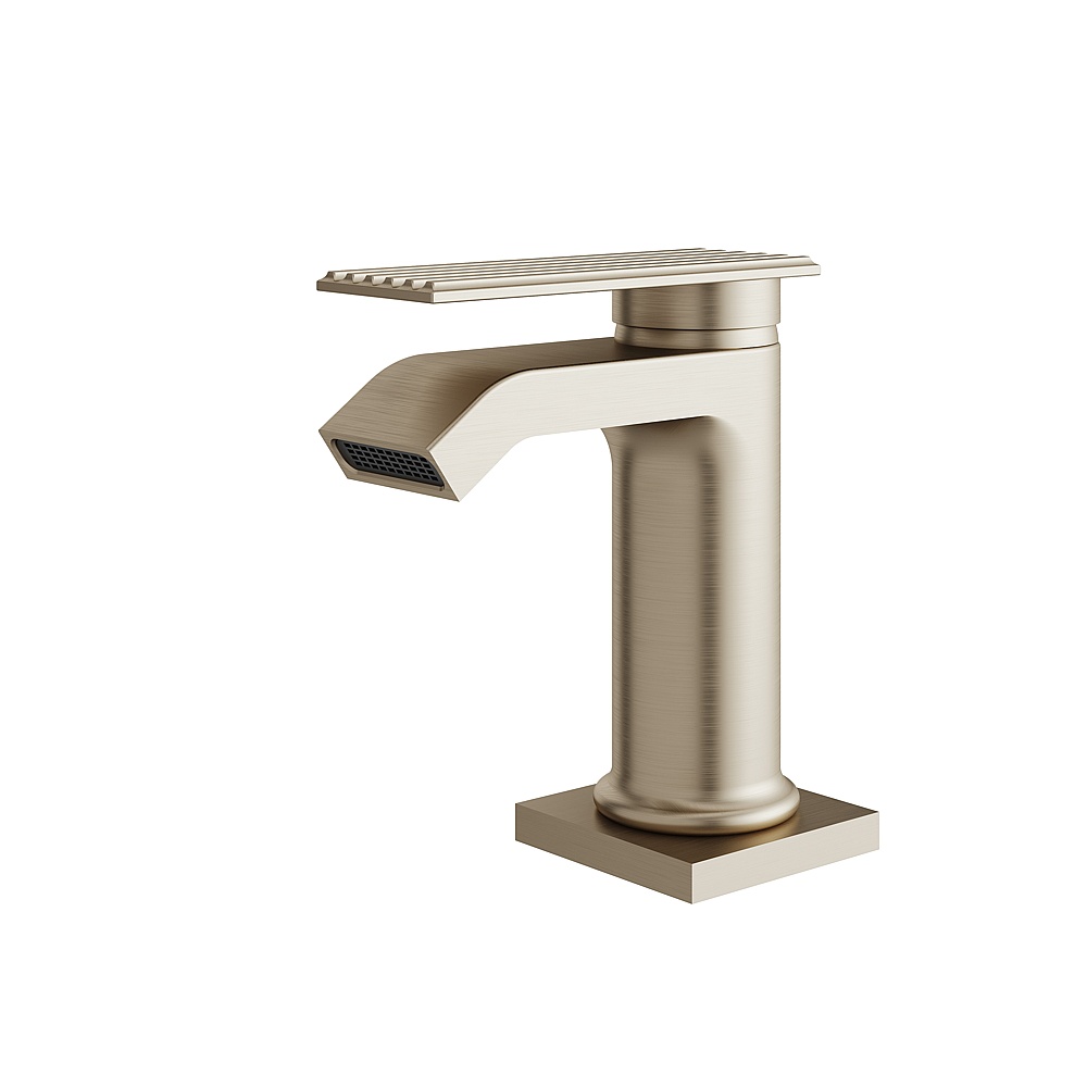 Aquabrass ABFB34144BN Tosca Short Single-Hole Lavatory Faucet - Brushed Nickel