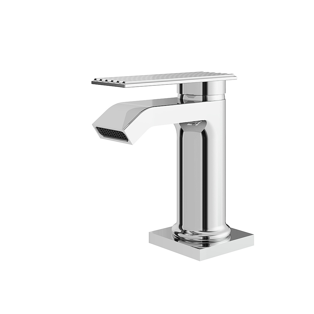 Aquabrass ABFB34144PC Tosca Short Single-Hole Lavatory Faucet - Polished Chrome