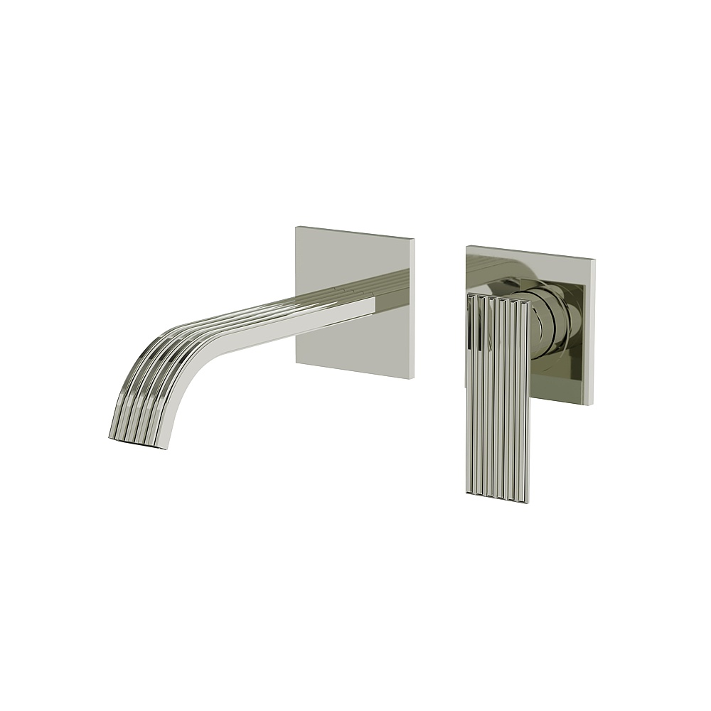 Aquabrass ABFC34028PN Tosca Wall Lavatory Faucet-Trim Only - Polished Nickel
