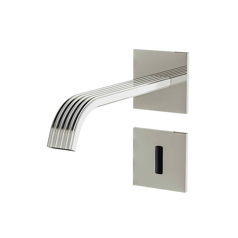 Aquabrass ABFC34068PN Tosca Touchless Wall Lavatory Faucet-Trim - Polished Nickel