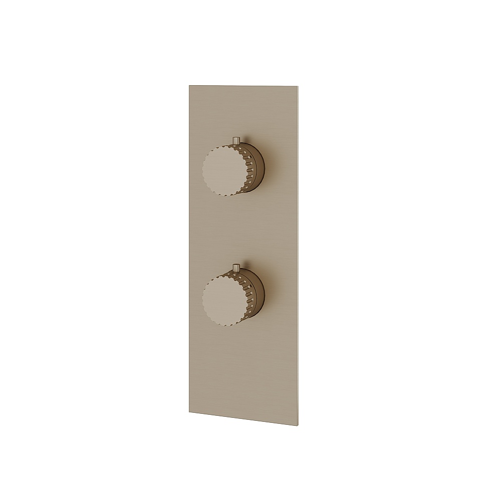 Aquabrass ABSTSR8234BN Tosca Trim Set 2-Way for T12123 Valve - Brushed Nickel