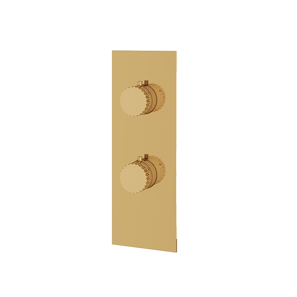 Aquabrass ABSTSR8234PGD Tosca Trim Set 2-Way for T12123 Valve - Polished Gold
