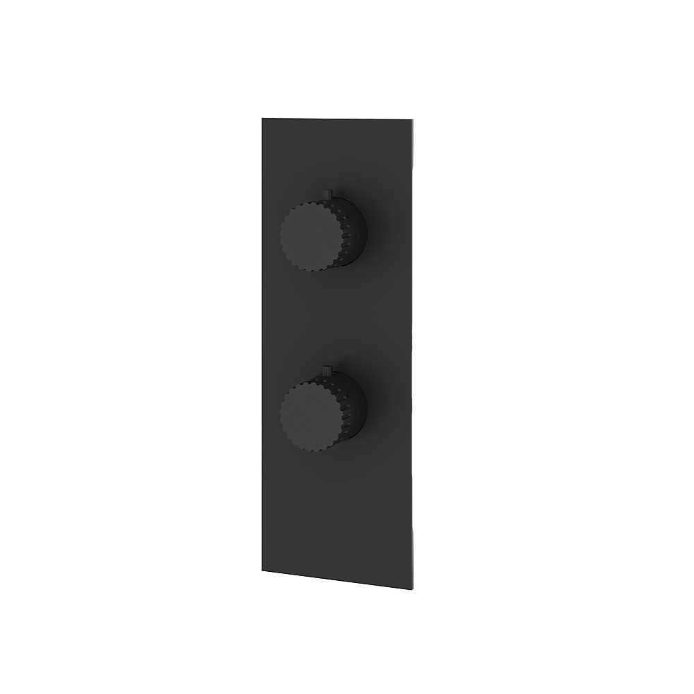 Aquabrass ABSTSR9334BK Tosca Trim Set 3-Way Non Shared for T12123 - Black