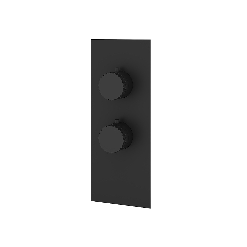 Aquabrass ABSTSR3134BK Tosca Trim Set for T12001 Valve - Black