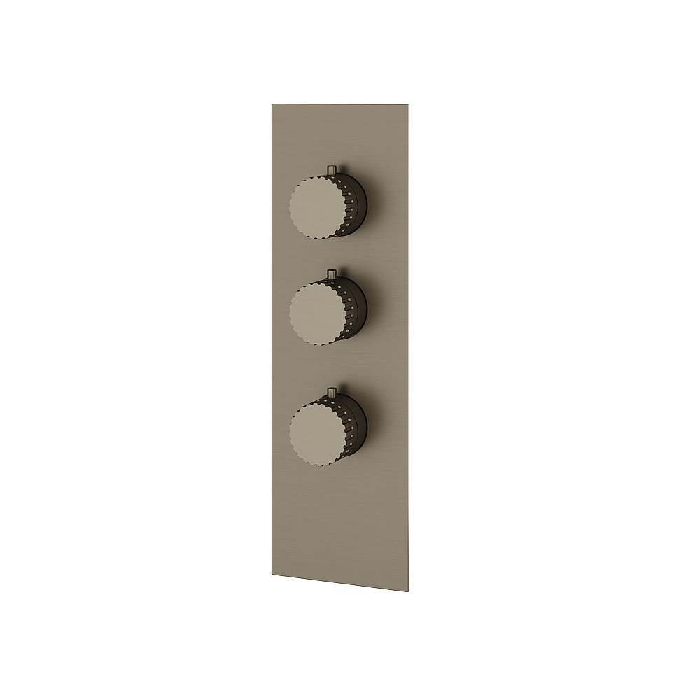 Aquabrass ABSTSR3234BBC Tosca Trim Set for T12002 Valve - Brushed Black Chrome