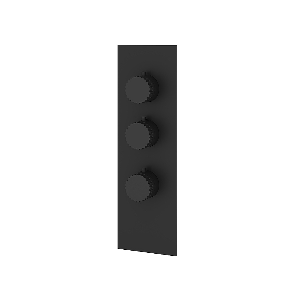 Aquabrass ABSTSR3234BK Tosca Trim Set for T12002 Valve - Black
