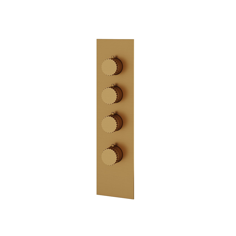 Aquabrass ABSTSR3334BGD Tosca Trim Set for T12003 Valve - Brushed Gold