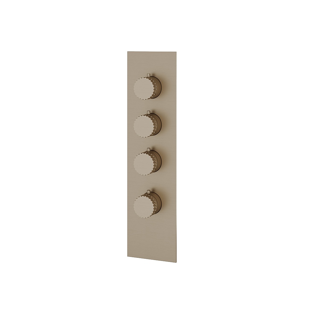 Aquabrass ABSTSR3334BN Tosca Trim Set for T12003 Valve - Brushed Nickel