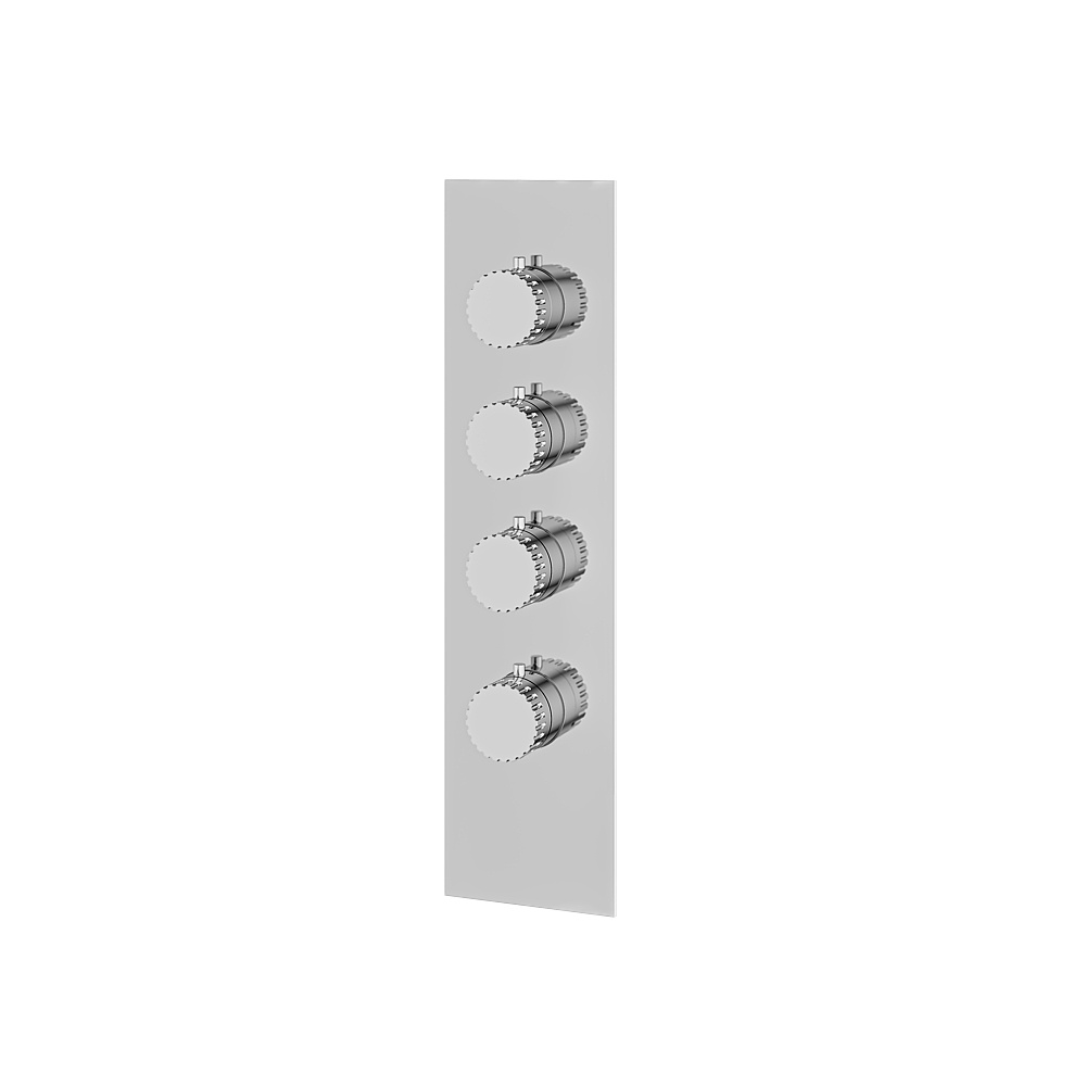 Aquabrass ABSTSR3334PC Tosca Trim Set for T12003 Valve - Polished Chrome