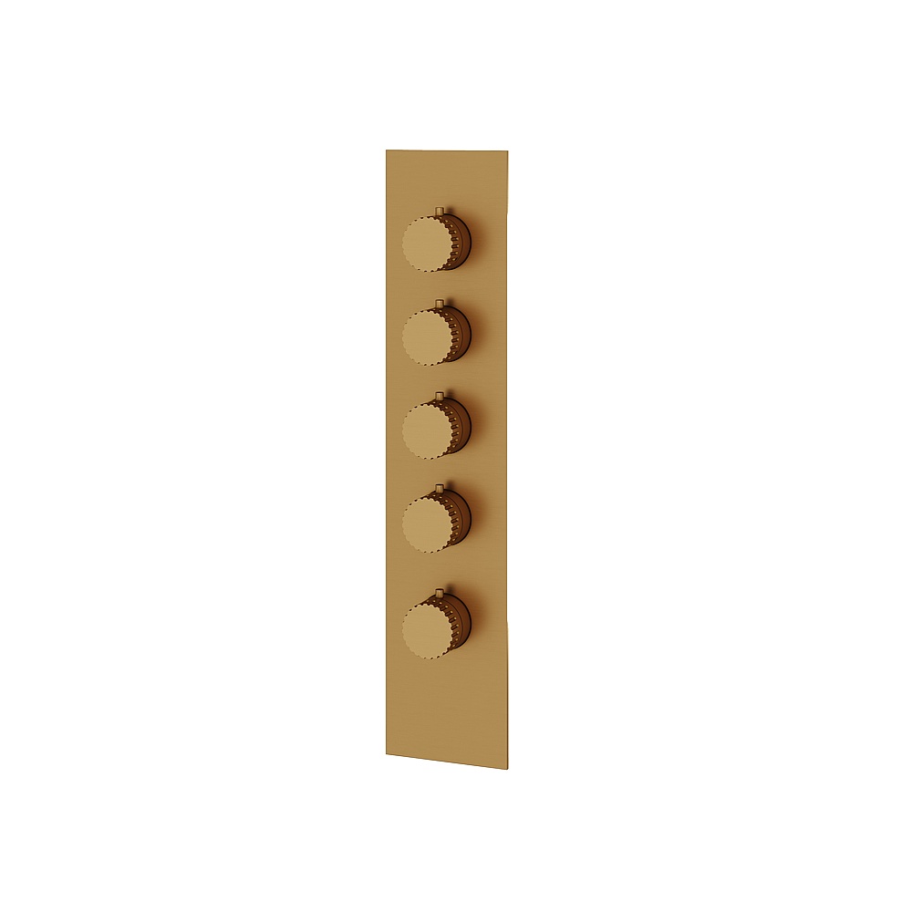 Aquabrass ABSTSR3434BGD Tosca Trim Set for T12004 Valve - Brushed Gold