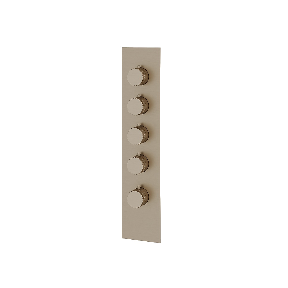 Aquabrass ABSTSR3434BN Tosca Trim Set for T12004 Valve - Brushed Nickel