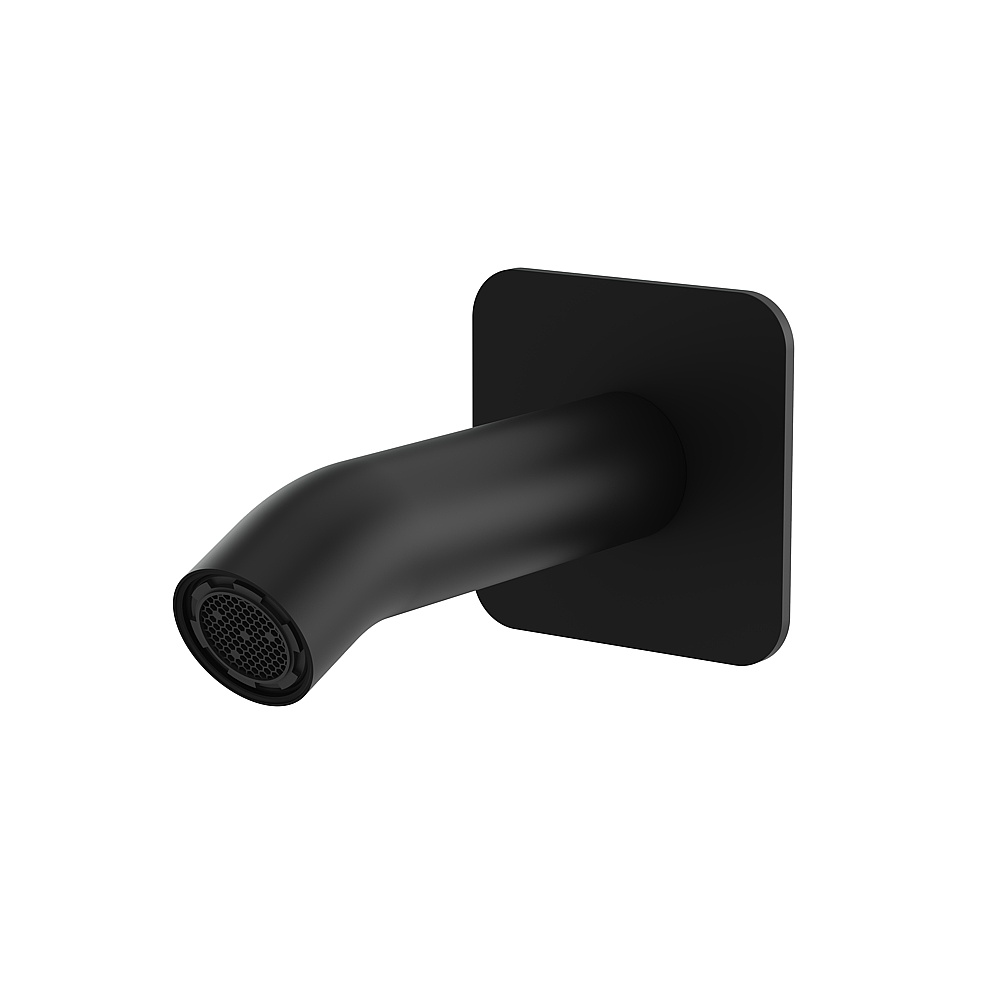 Aquabrass ABSC12032EBK 4 3/4" Round Tub Spout No Diverter - Electro Black