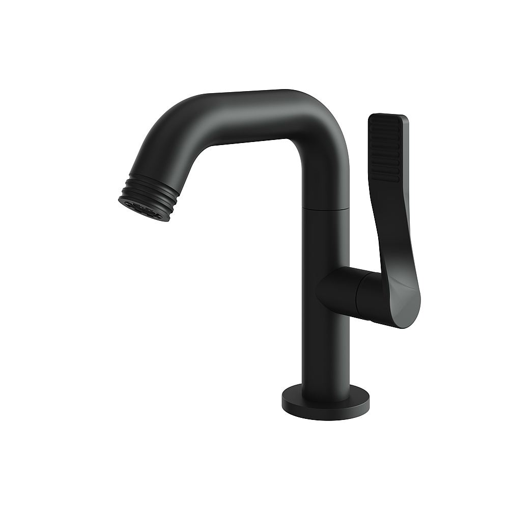Aquabrass ABFB12014BK Tubo Single-Hole Lavatory Faucet - Black