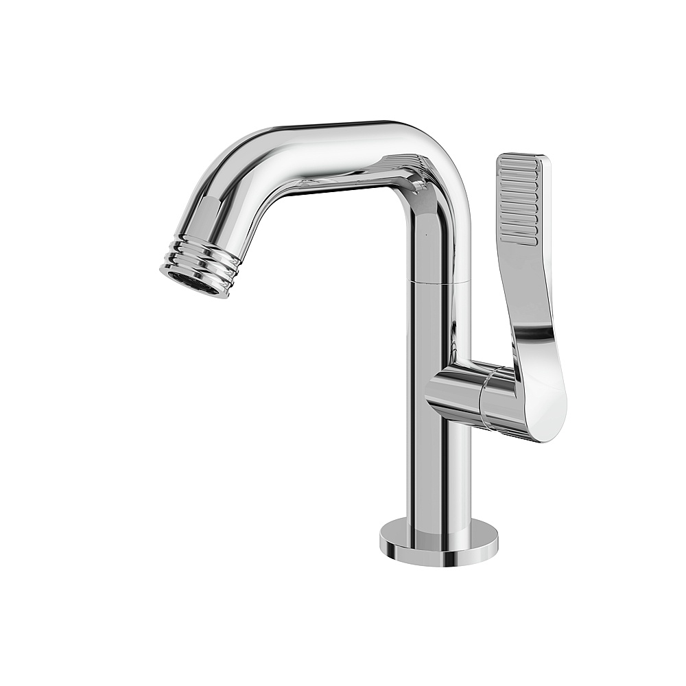 Aquabrass ABFB12014PC Tubo Single-Hole Lavatory Faucet - Polished Chrome