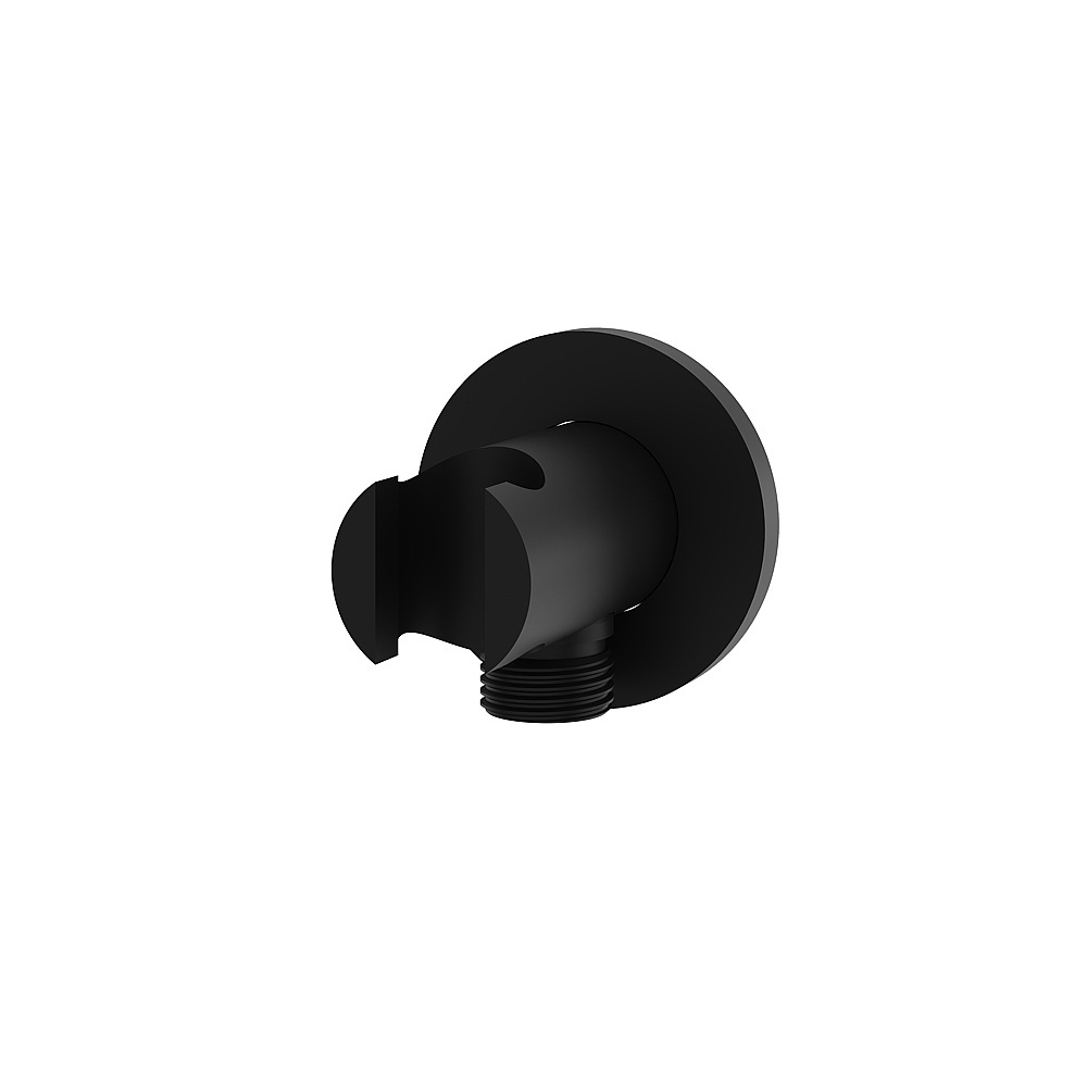 Aquabrass ABSCRWH17BK Waterways Round Waterway with Hook - Black