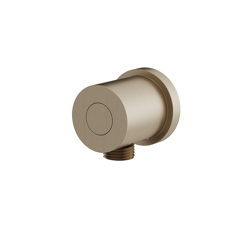 Aquabrass ABSC01409BN Waterways Adjustable Round Waterway - Brushed Nickel