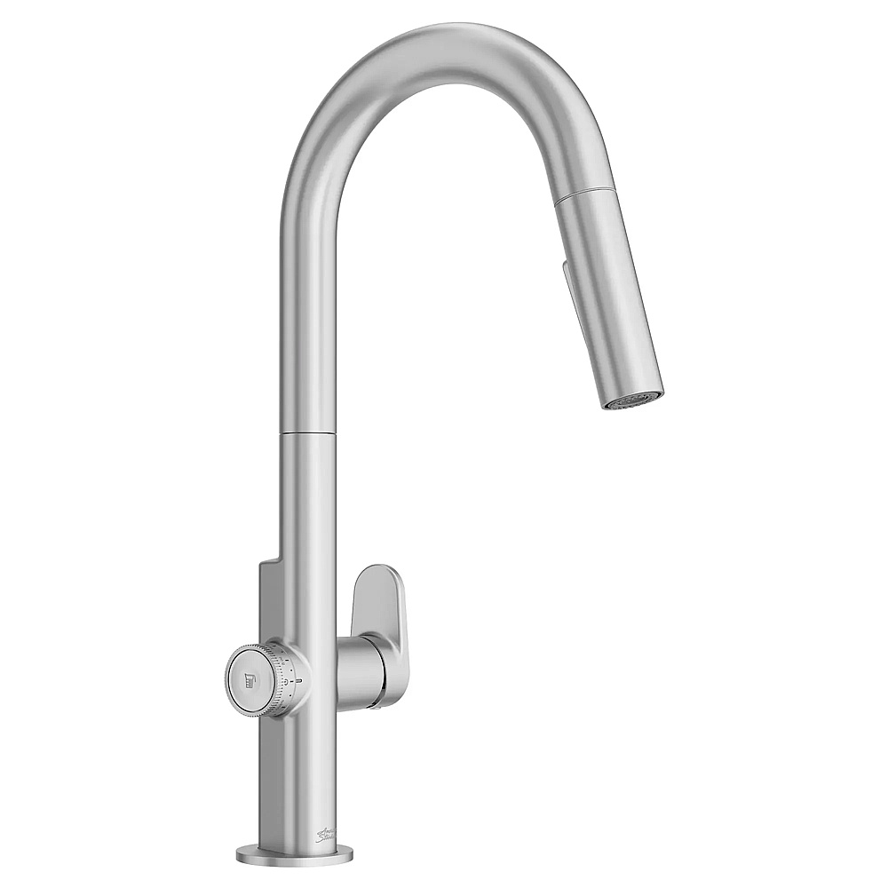 American Standard 4931360.075 Beale MeasureFill 2-Handle Pull-Down Dual Spray Kitchen Faucet 1.5 gpm/5.7 L/min With MeasureFill Dial - Stainless Steel
